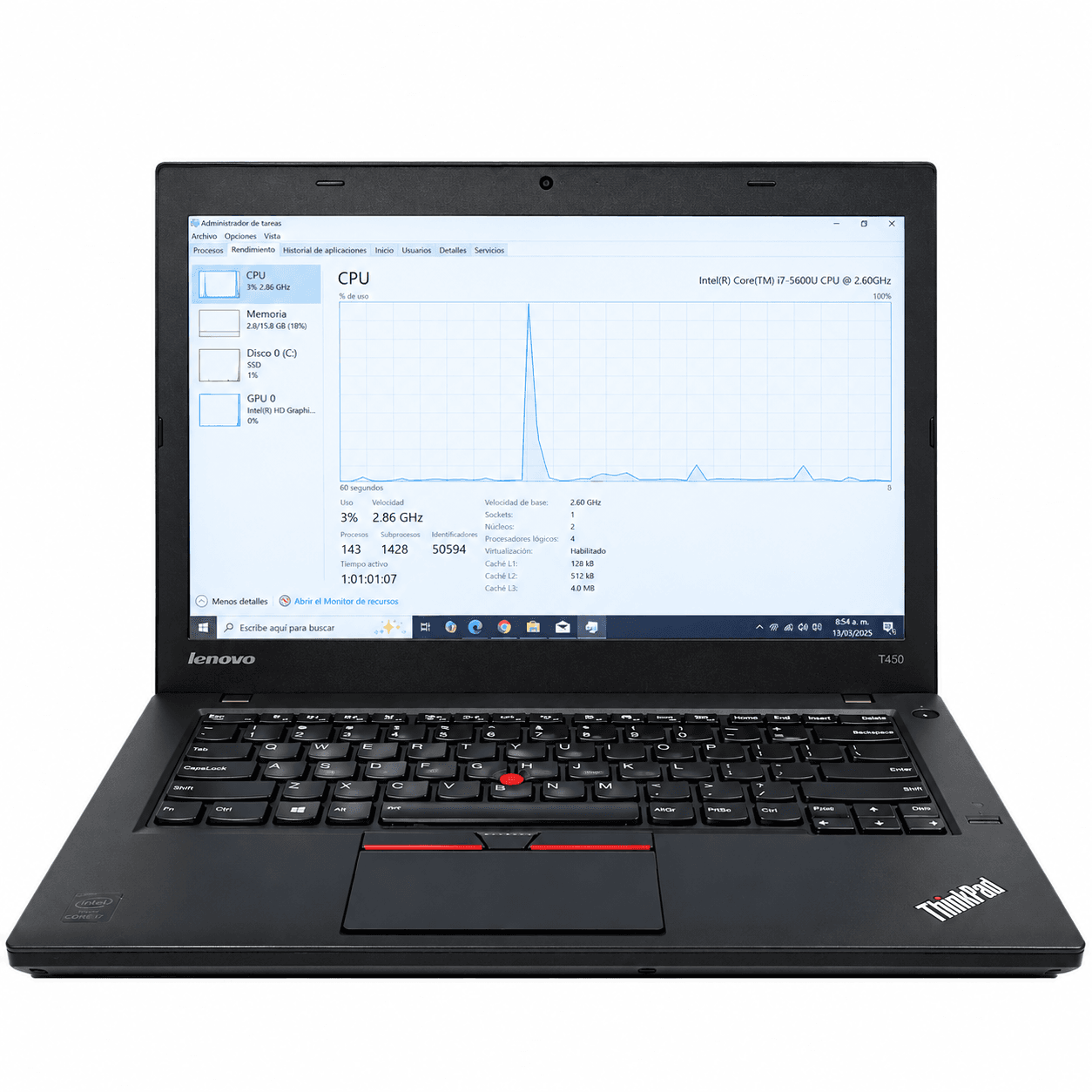 Lenovo ThinkPad T450 con Windows 10